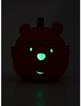 Loungefly Disney Winnie the Pooh Jack-O'-Lantern Pooh Bear Figural Glow-In-The-Dark Crossbody Bag, , hi-res