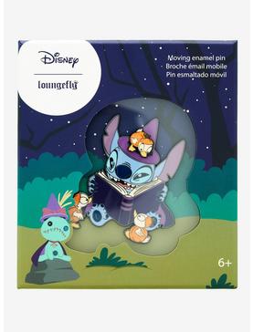 Loungefly Disney Lilo & Stitch Halloween Stitch with Ducklings Moving Enamel Pin, , hi-res
