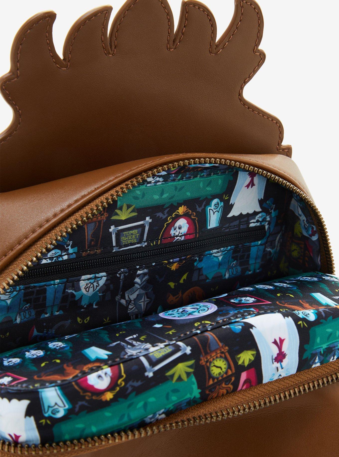 Loungefly Disney The Haunted Mansion Grandfather Clock Glow-In-The-Dark Crossbody Bag, , alternate