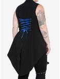 Corpse Bride Skeleton Hi-Low Girls Waistcoat Vest Plus Size, MULTI, alternate