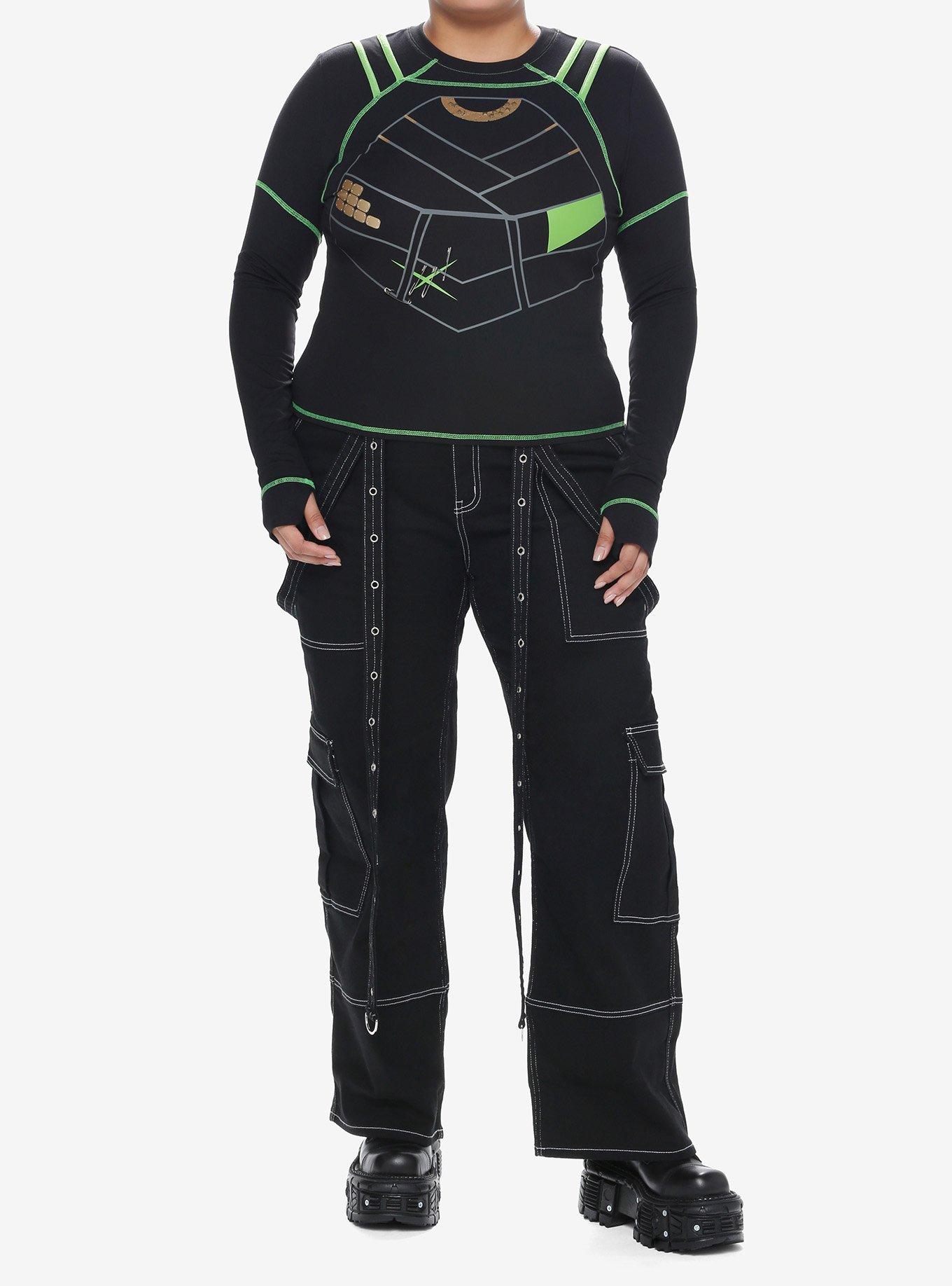 Her Universe Marvel Loki Sylvie Costume Girls Long-Sleeve Top Plus Size, , hi-res