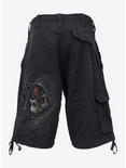 Dark Death Vintage Cargo Shorts, BLACK, alternate