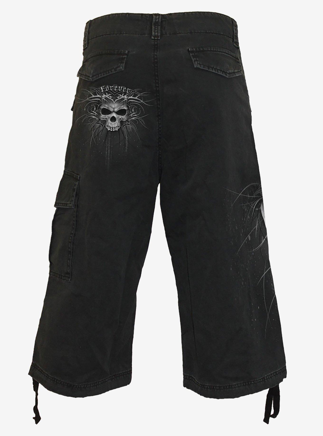 Death Forever Vintage Cargo Shorts, , hi-res