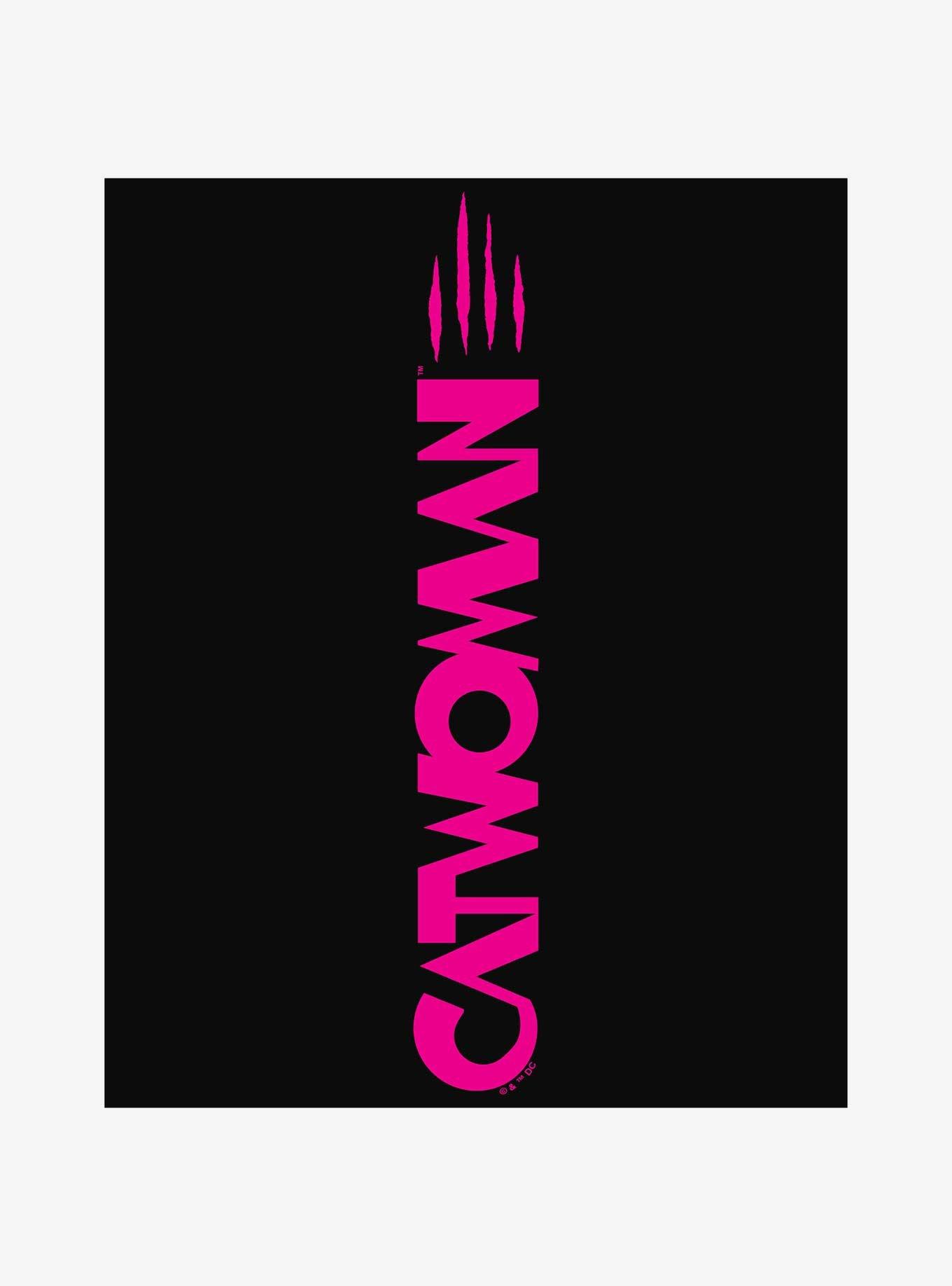 DC Comics Batman Catwoman Logo Jogger Sweatpants, BLACK, alternate