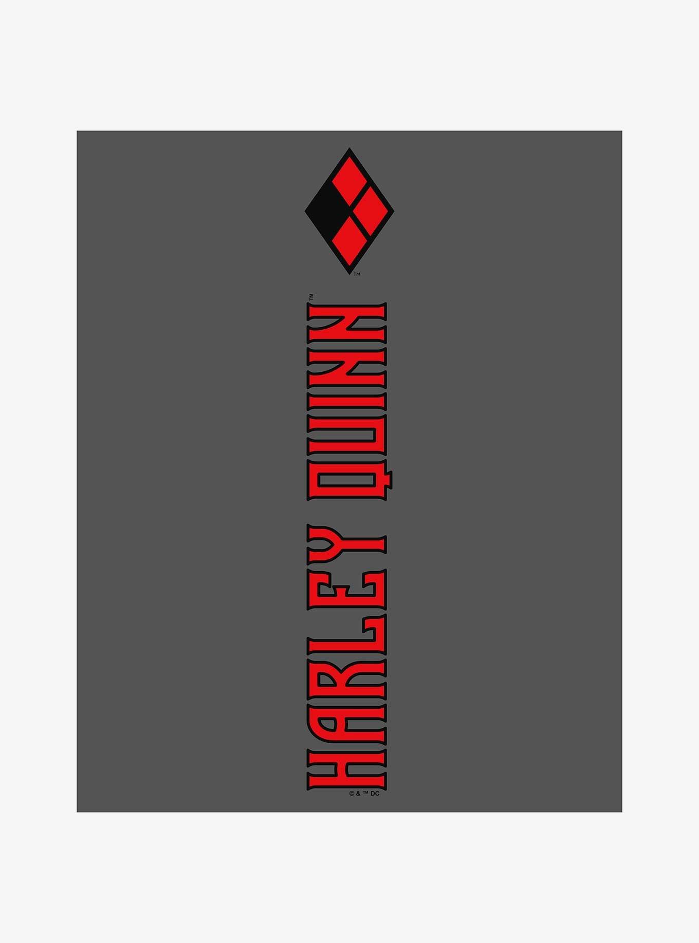 DC Comics Batman Harley Quinn Logo Jogger Sweatpants, CHAR HTR, alternate