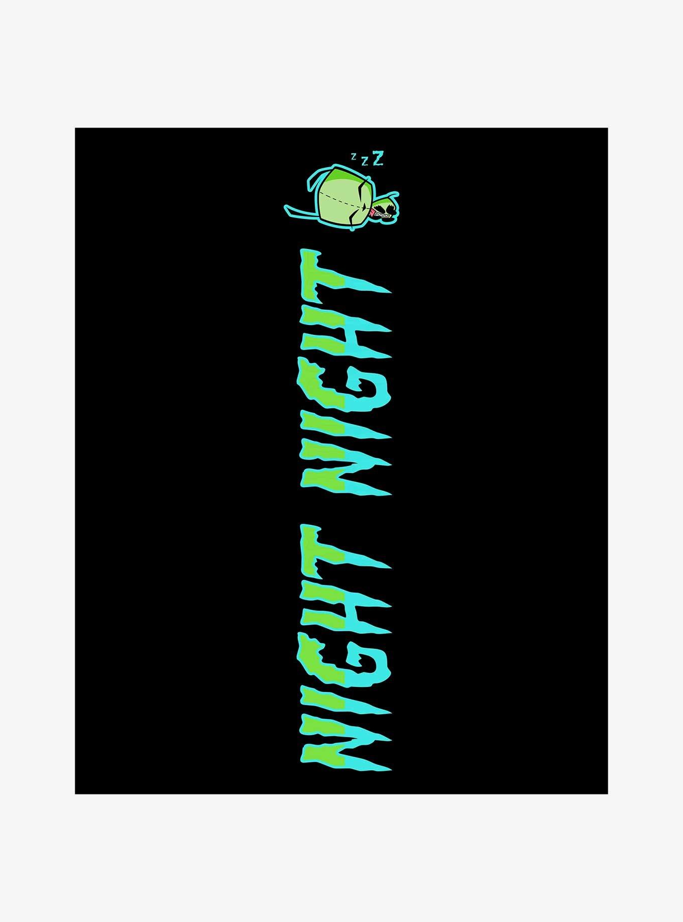 Invader ZIM Night Night Gir Jogger Sweatpants, BLACK, alternate