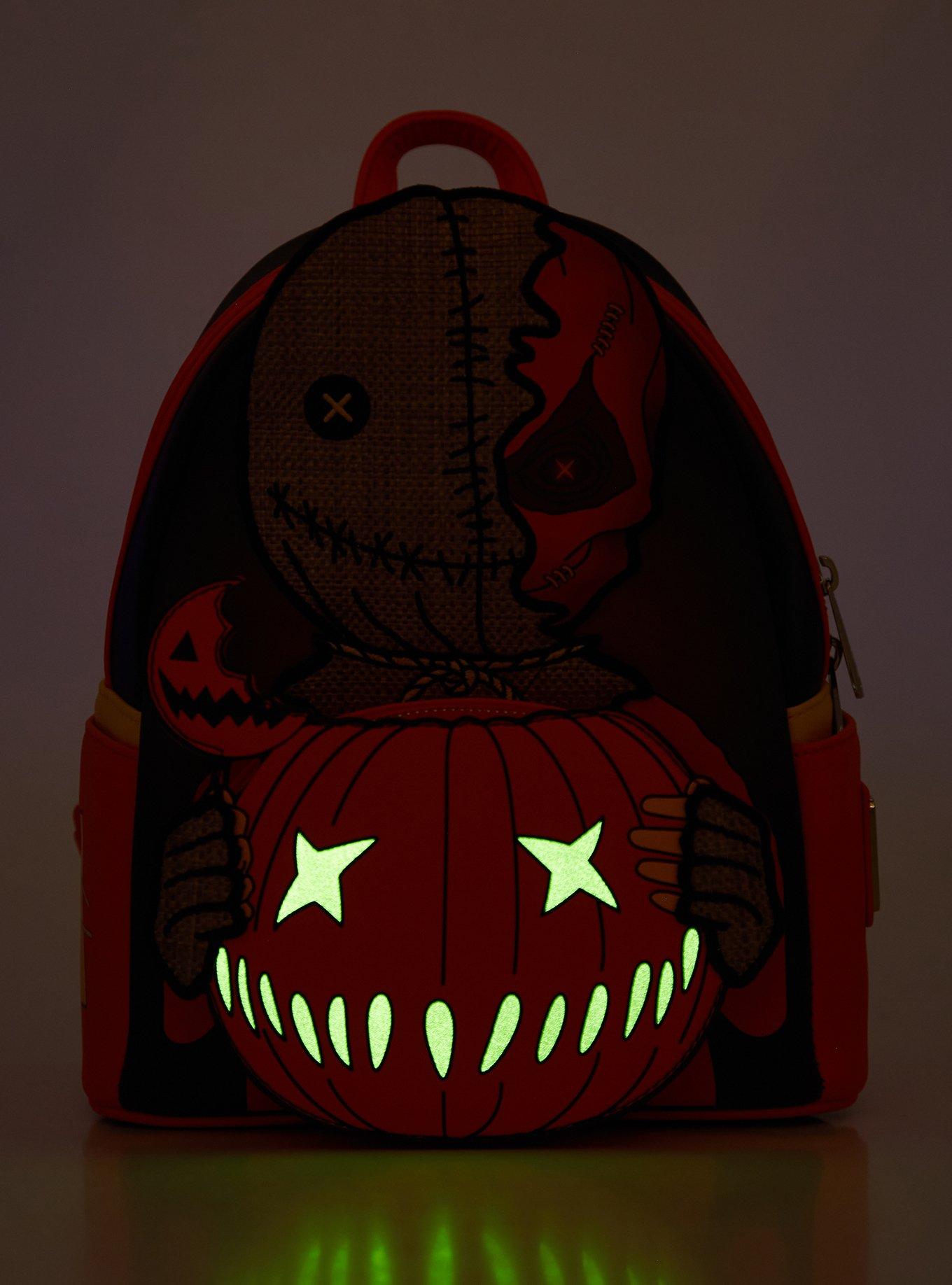 Loungefly Trick 'R Treat Sam Glow-In-The-Dark Mini Backpack, , alternate