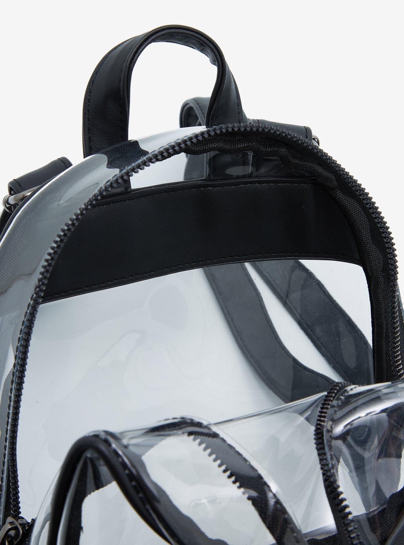 Clear Black Mini Backpack, , alternate