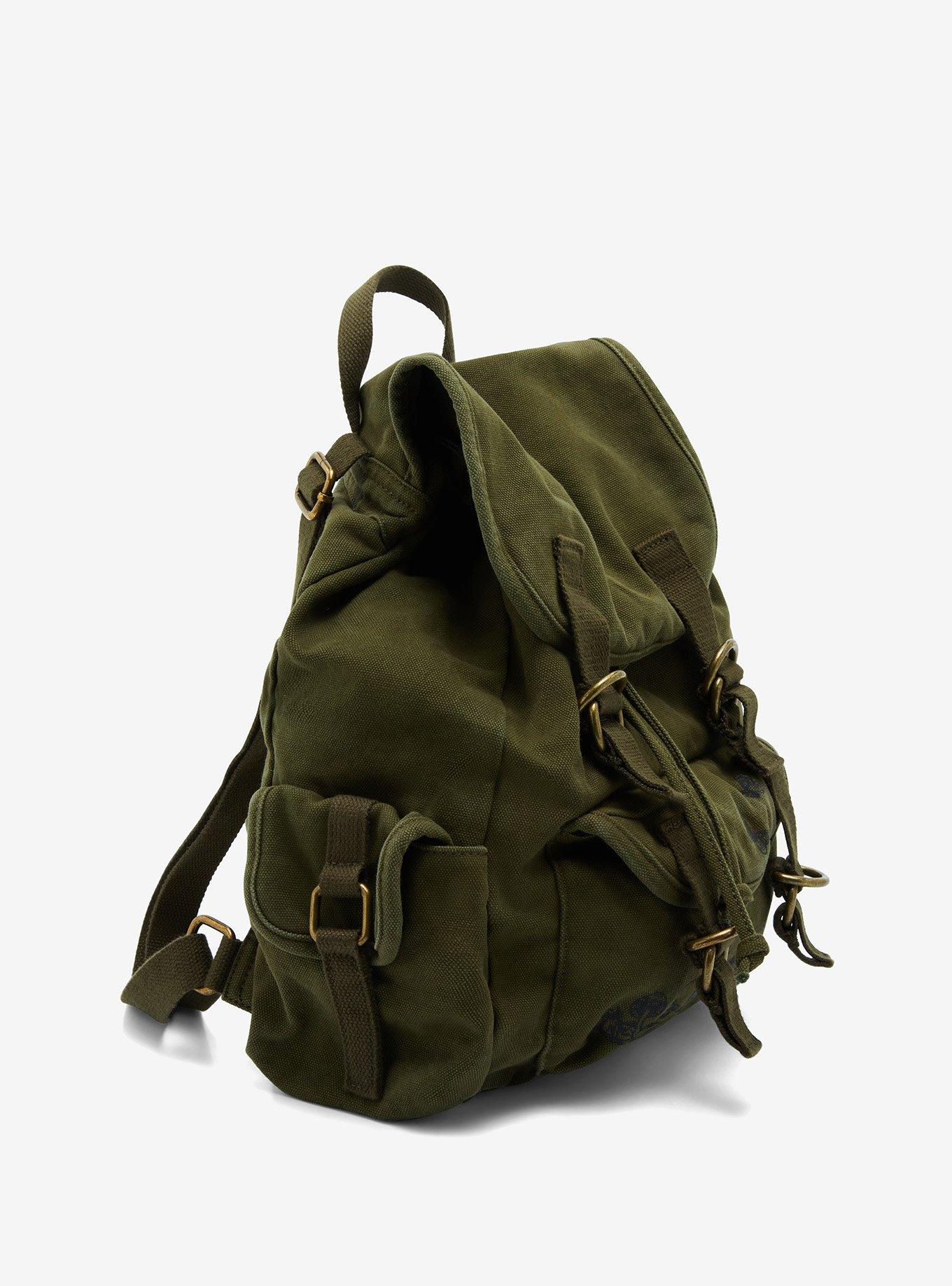 Brown Status Icons Mini Backpack