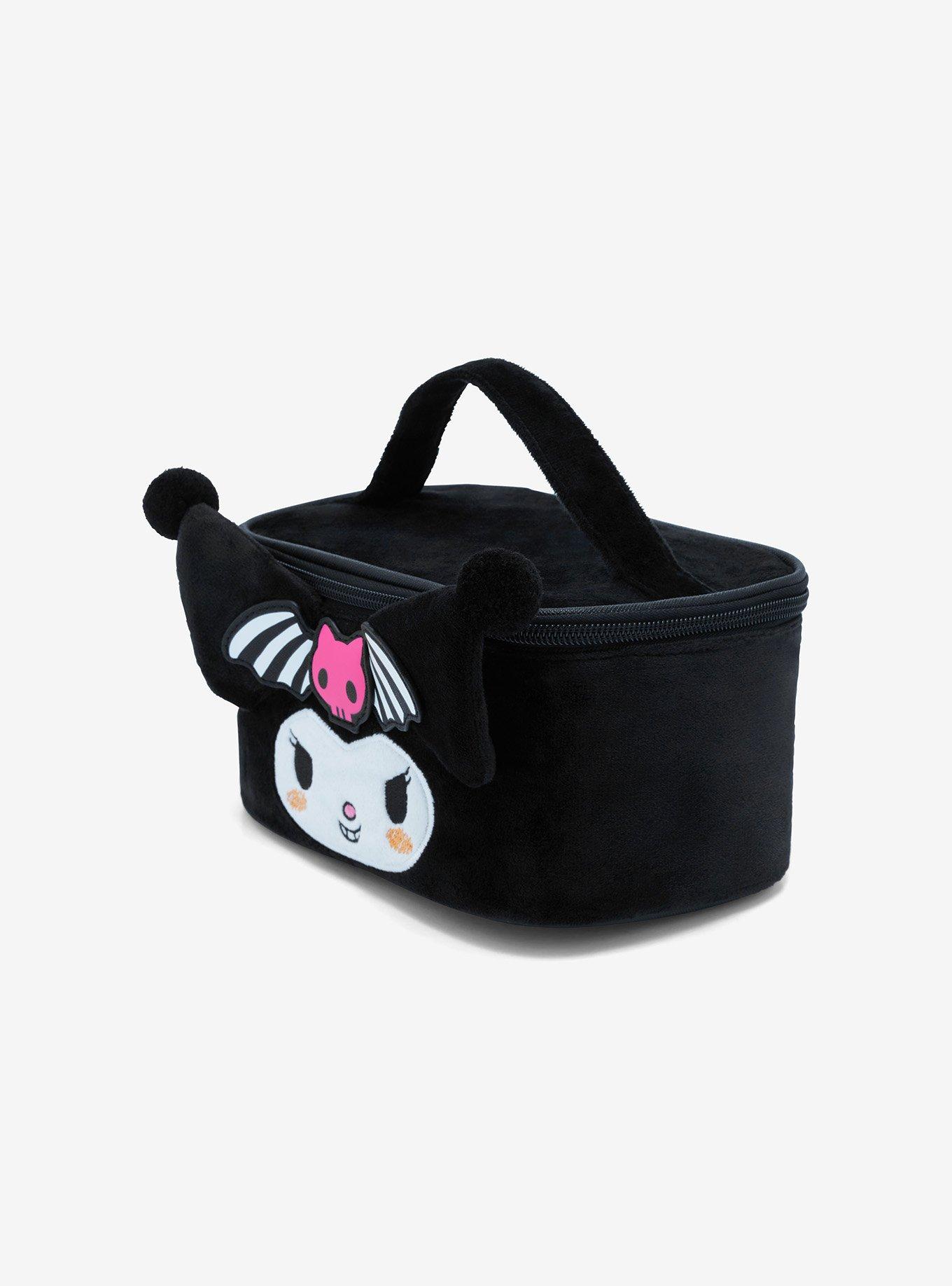 Kuromi Fuzzy Makeup Bag, , alternate