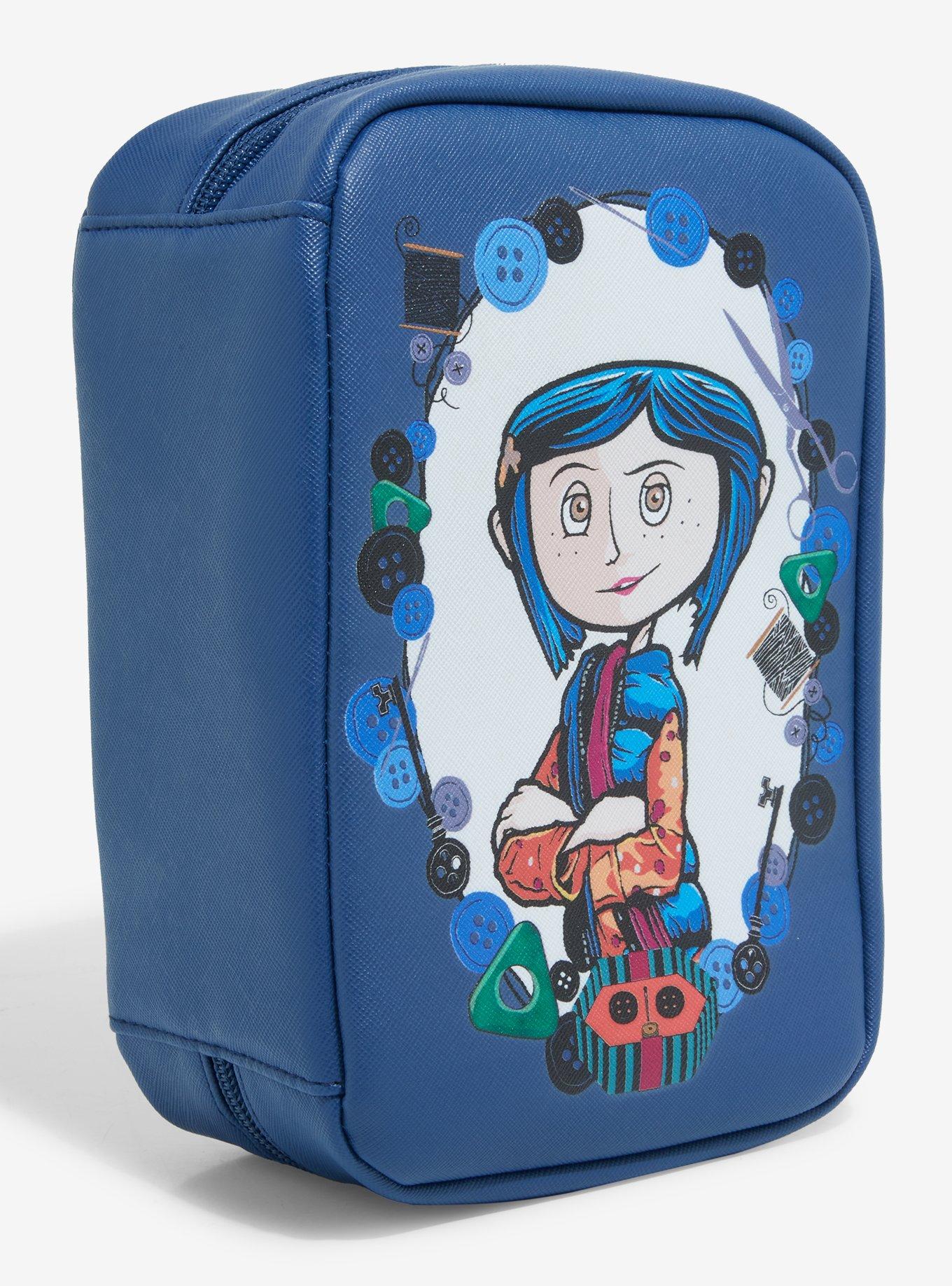 Coraline Button Portrait Makeup Bag, , alternate