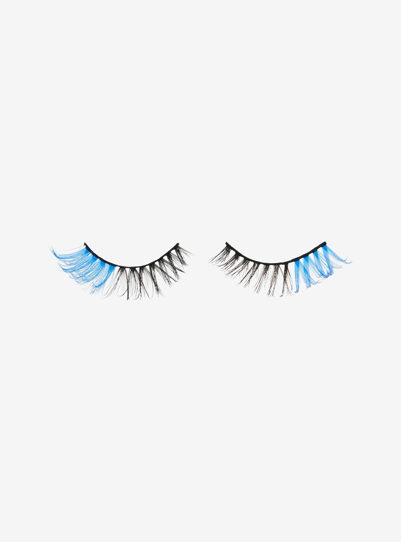 Coraline Black & Blue Faux Eyelashes, , alternate