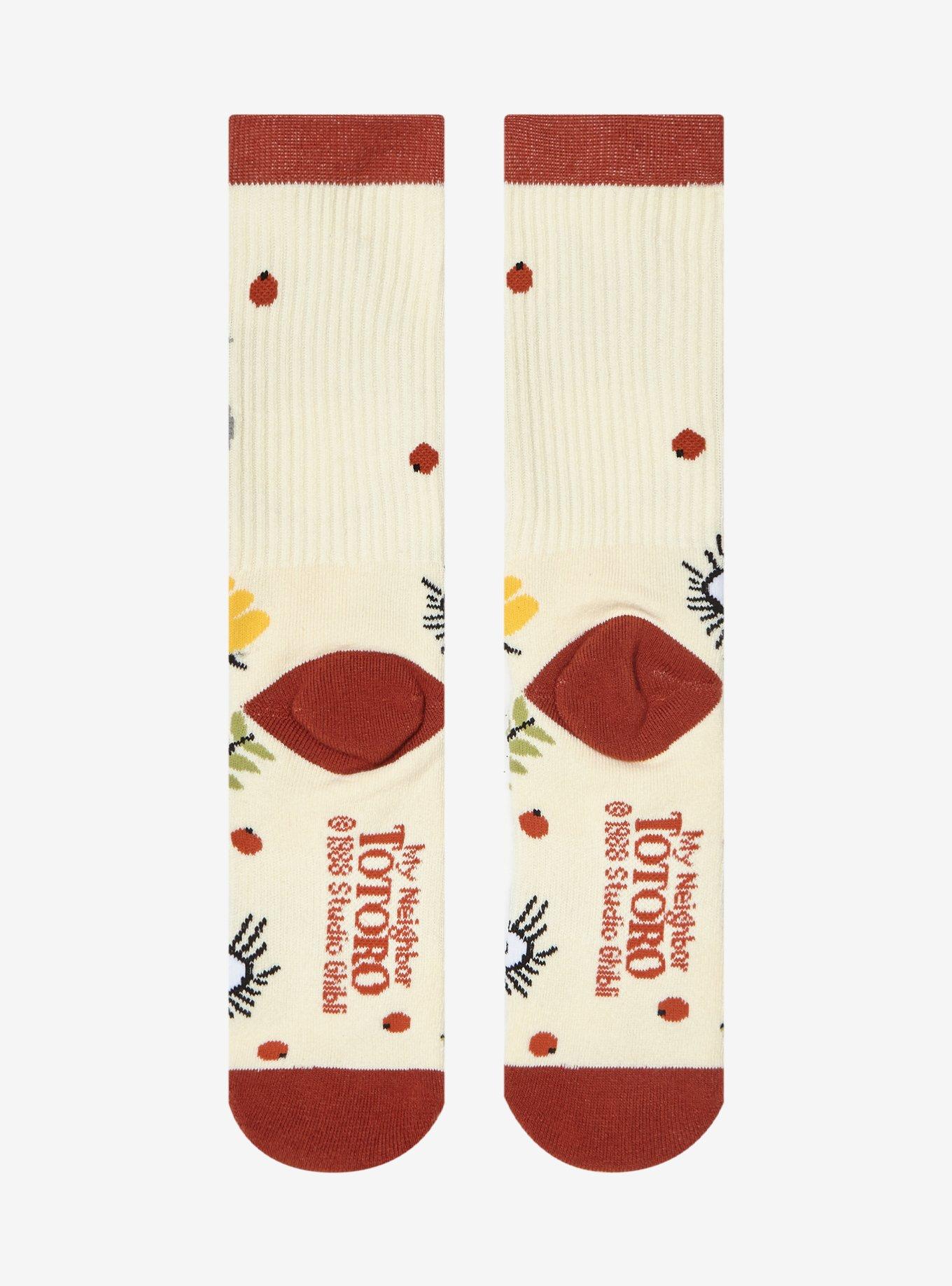 Studio Ghibli My Neighbor Totoro Fall Leaves Crew Socks, , alternate