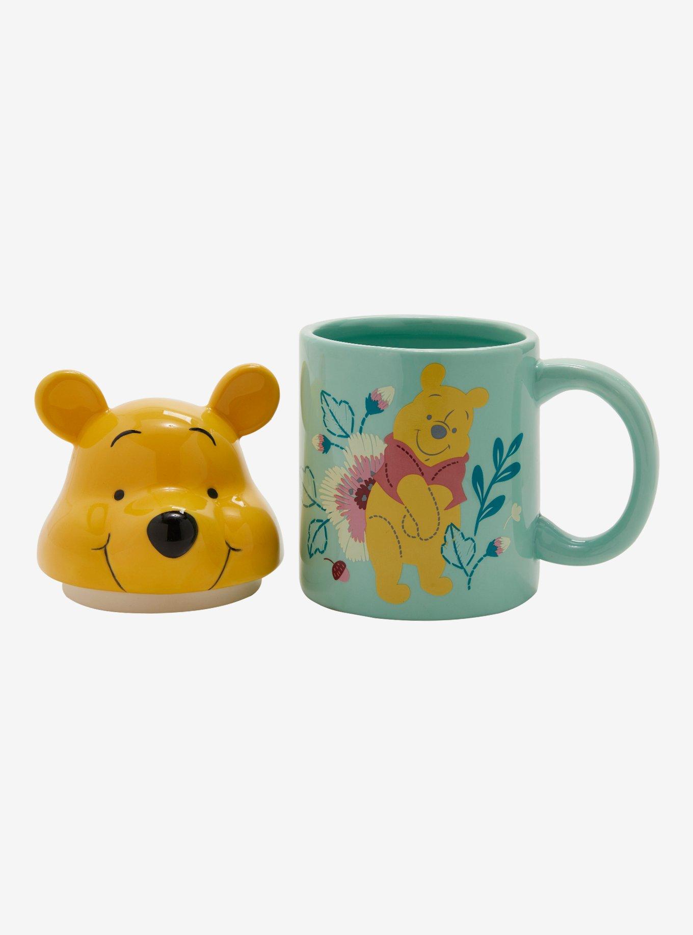 Disney Winnie The Pooh Flowers Mug With Lid, , alternate