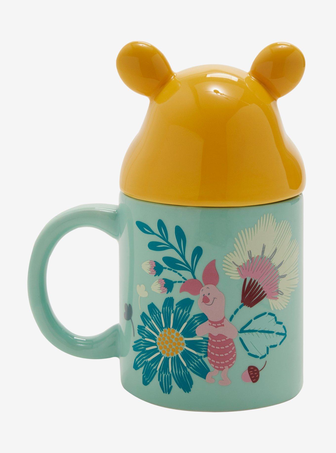 Disney Winnie The Pooh Flowers Mug With Lid, , alternate
