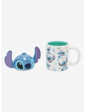 Disney Lilo & Stitch Winking Stitch Mug With Lid, , hi-res