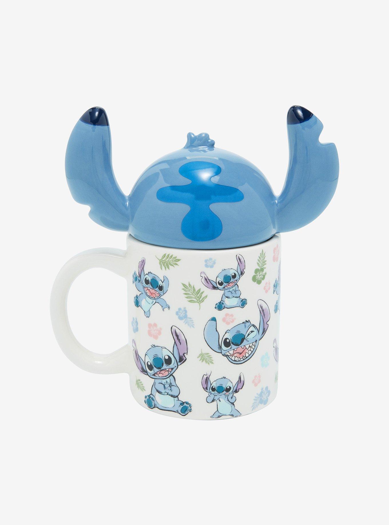 Disney Lilo & Stitch Winking Stitch Mug With Lid, , alternate