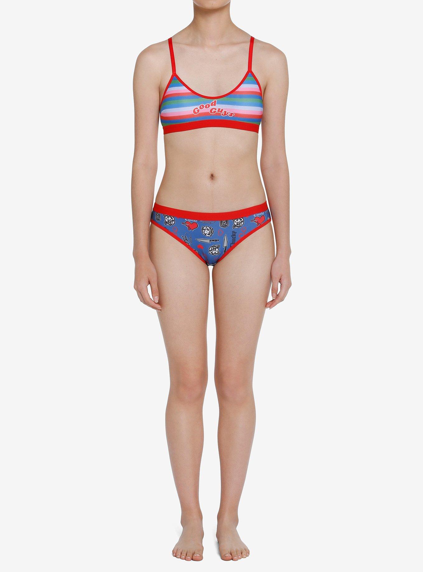 Chucky Stripe Bralette, MULTI, alternate