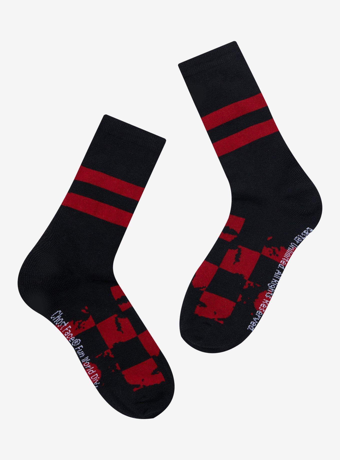 Scream Ghost Face Chibi Varsity Crew Socks, , hi-res