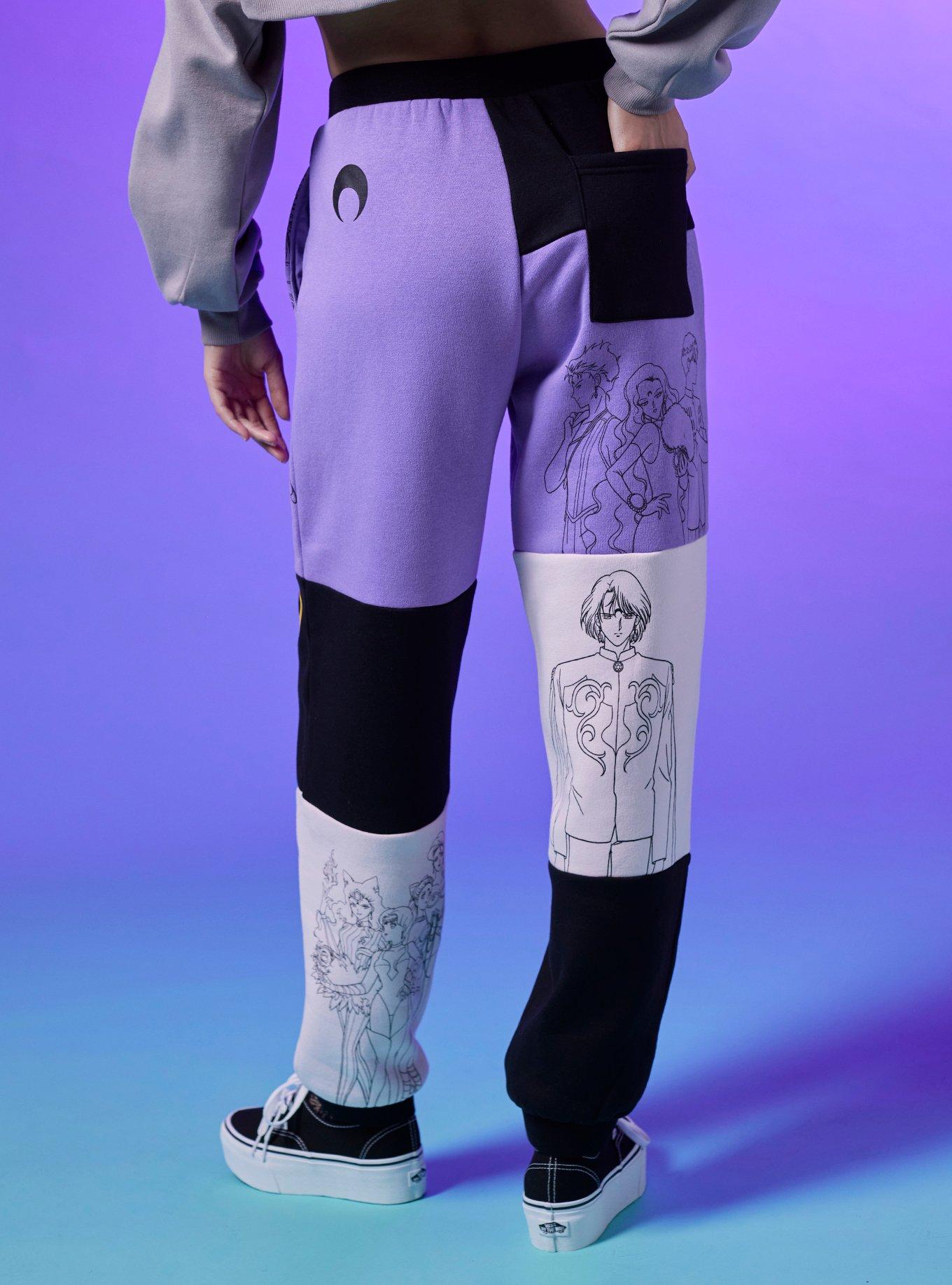 Pretty Guardian Sailor Moon Color-Block Jogger Sweatpants, MULTI, alternate
