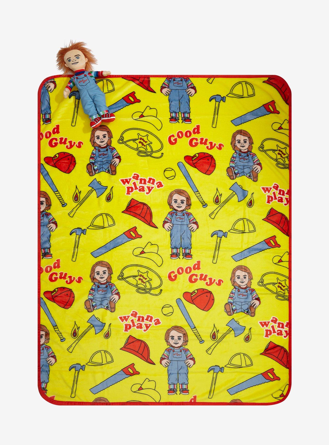Chucky Character Pillow & Throw Blanket Set, , alternate