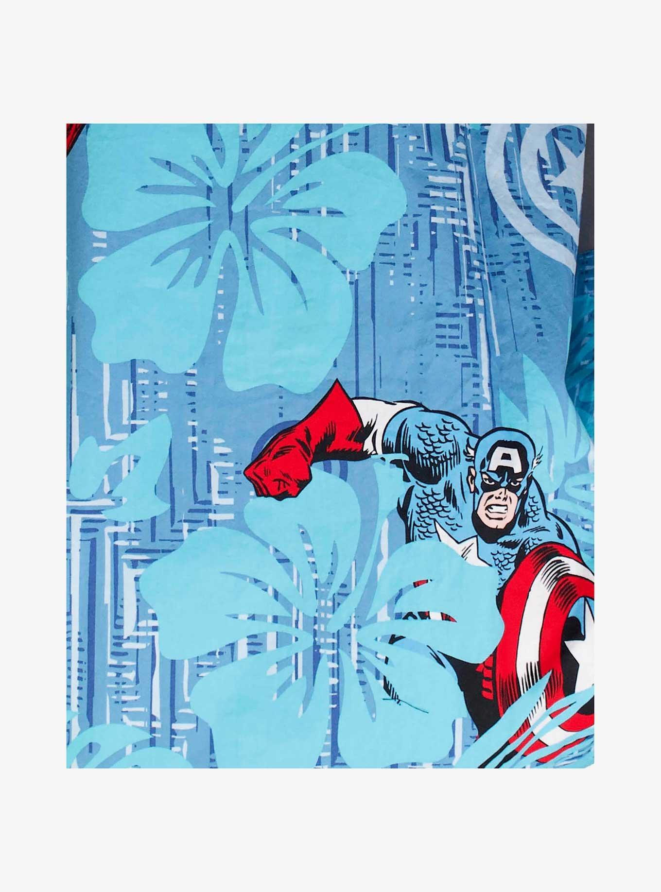 Marvel Captain America Captain Island Woven Button-Up, MULTI, alternate
