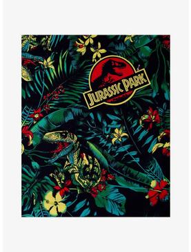 Jurassic Park Tropical Raptor Woven Button-Up, , hi-res