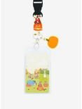 Loungefly Disney Winnie the Pooh Pooh Bear & Friends Pumpkin Patch Allover Print Lanyard - BoxLunch Exclusive, , alternate