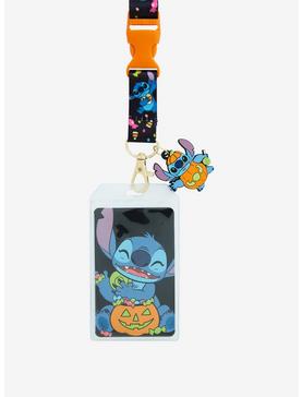 Loungefly Disney Lilo & Stitch Halloween Candy Stitch Allover Print Lanyard - BoxLunch Exclusive, , hi-res