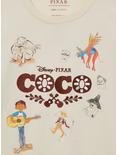Our Universe Disney Pixar Coco Character Sketches T-Shirt - BoxLunch Exclusive, BEIGE, alternate