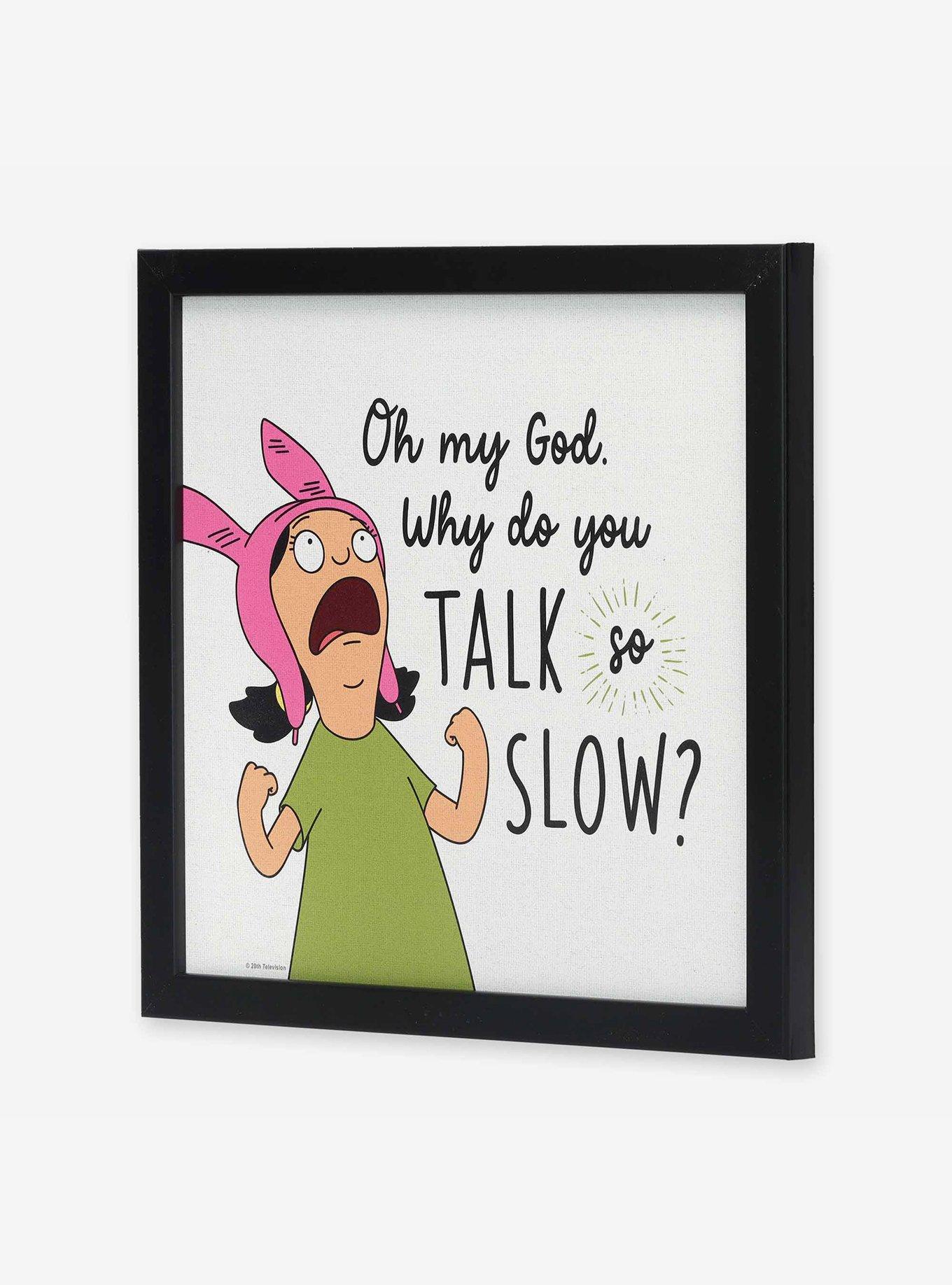 Bob's Burgers Louise Belcher Talk So Slow Framed Wood Wall Decor, , hi-res