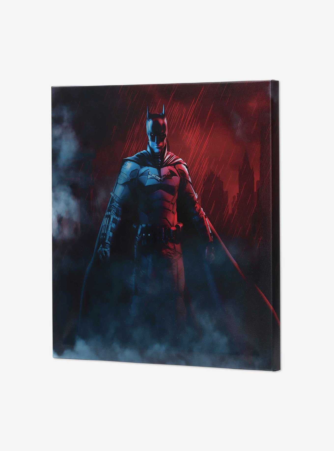 DC Comics The Batman Rain Scene Canvas Wall Decor, , hi-res