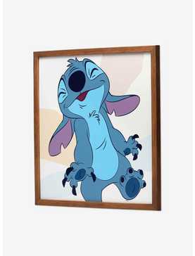 Disney Lilo & Stitch Gleeful Stitch Framed Wood Wall Decor, , hi-res