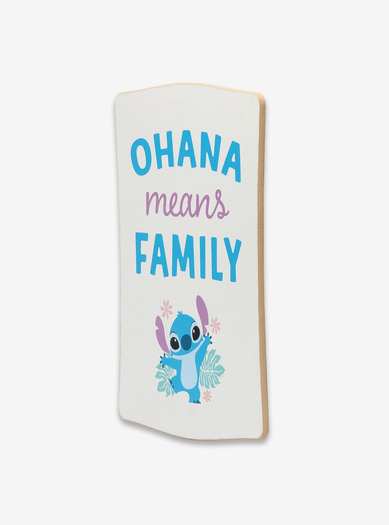 Disney Lilo & Stitch Ohana Means Family Tropical Wood Wall Decor, , alternate - view 2