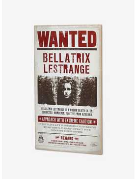 Harry Potter Bellatrix Lestrange Wanted Poster Wood Wall Decor, , hi-res