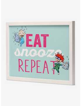 Rugrats Eat Snooze Repeat Framed Wood Wall Decor, , hi-res