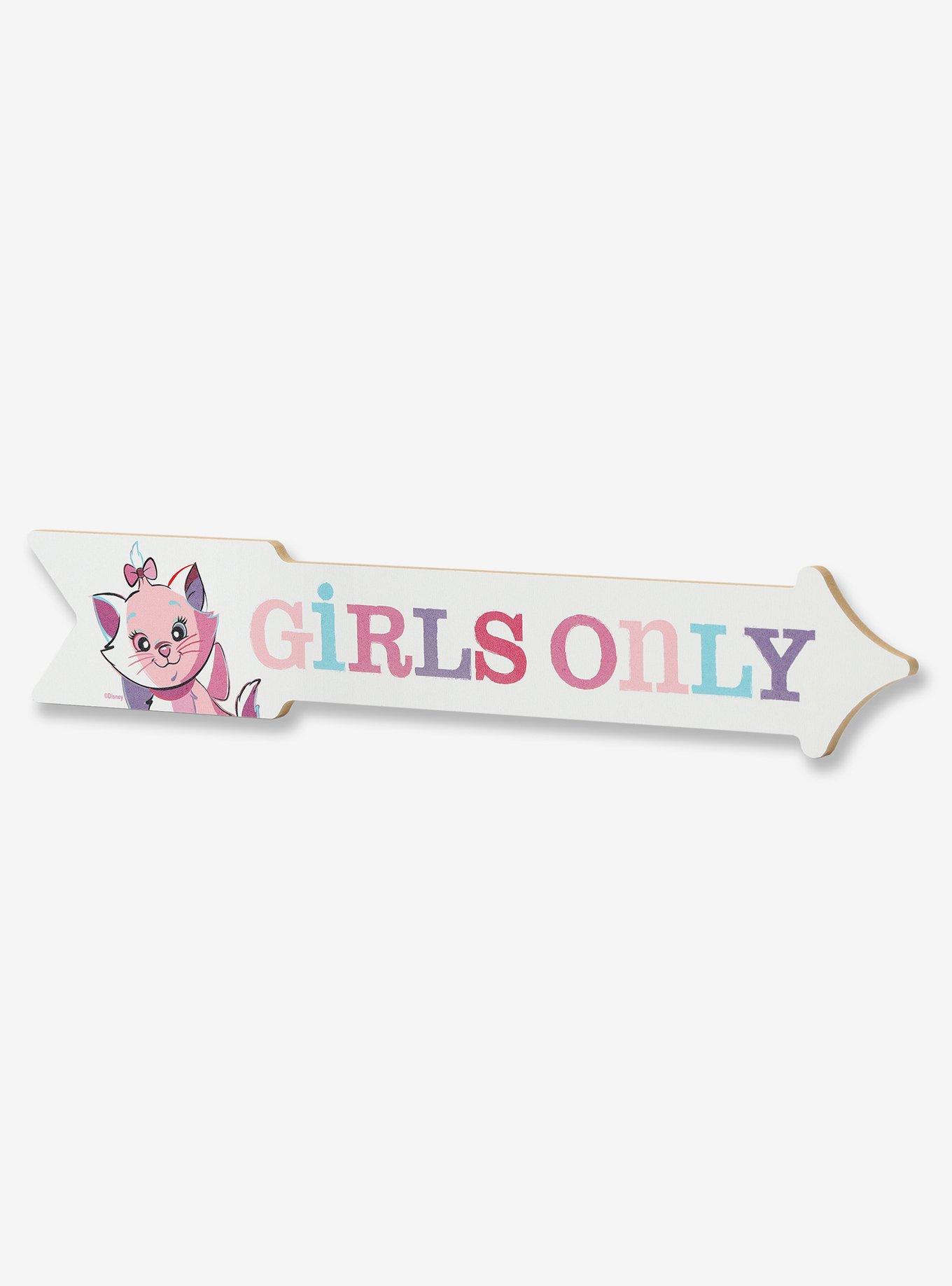 Disney The Aristocats Girls Only Arrow Wood Wall Decor, , hi-res