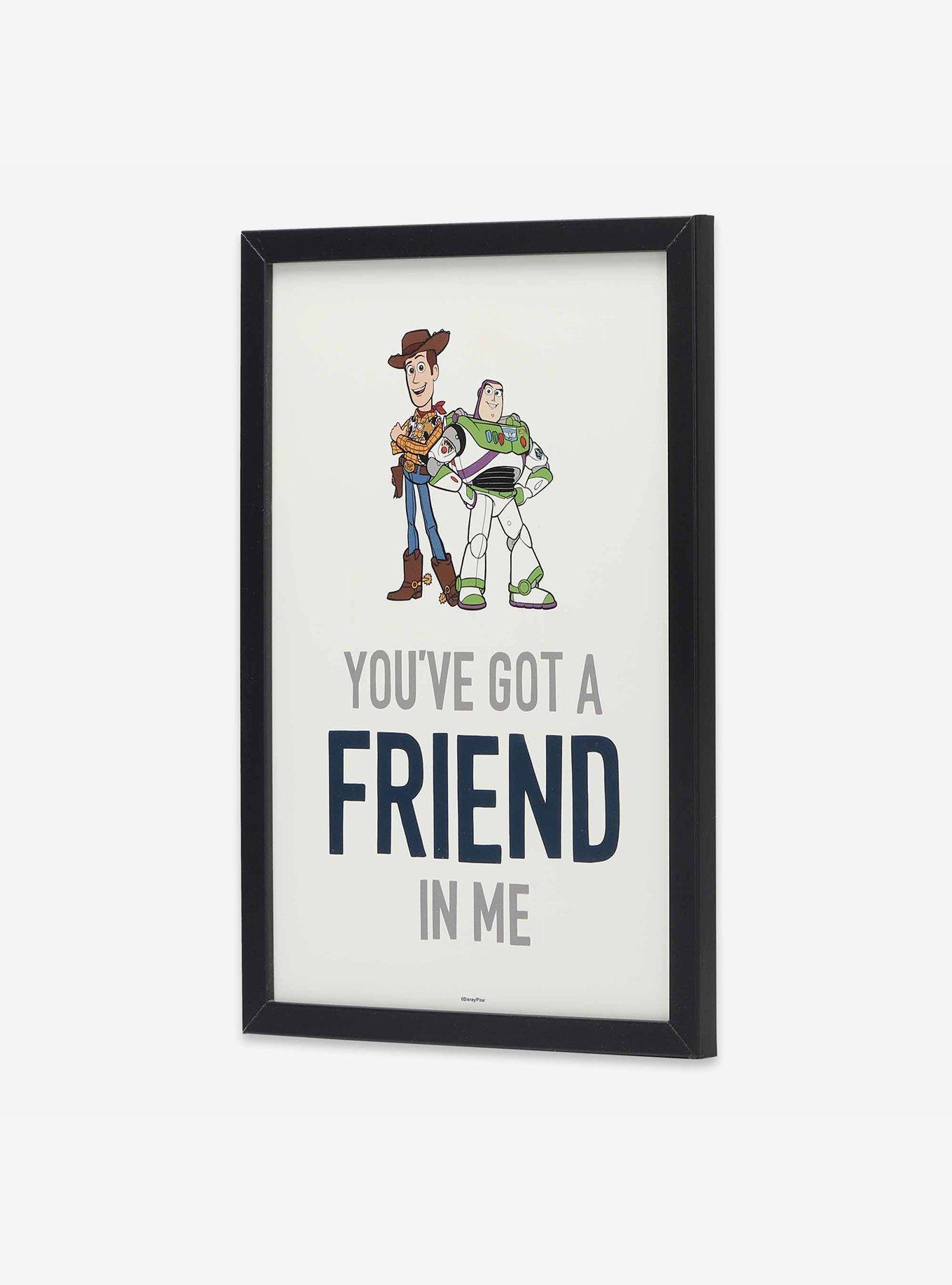 Disney Pixar Toy Story You've Got A Friend In Me Woody & Buzz Framed Wall Decor, , hi-res