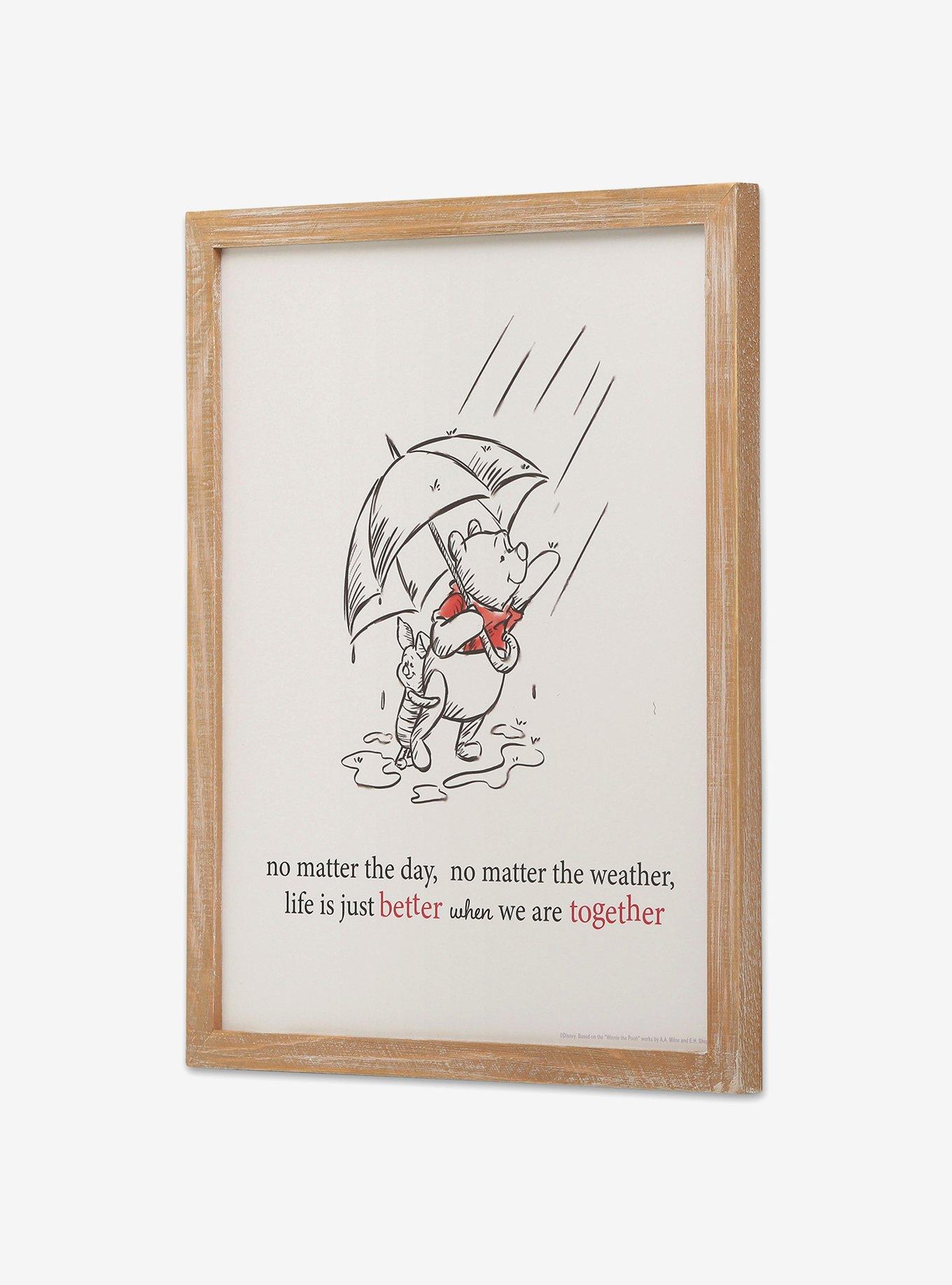Disney Winnie The Pooh Better Together Framed Wood Wall Decor, , alternate