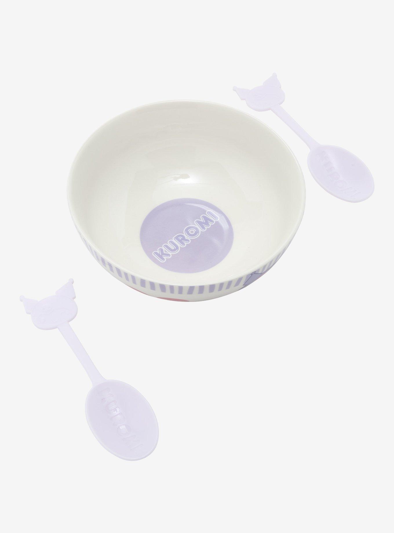 Kuromi Cereal Bowl & Color-Changing Spoons Set Hot Topic Exclusive, , alternate