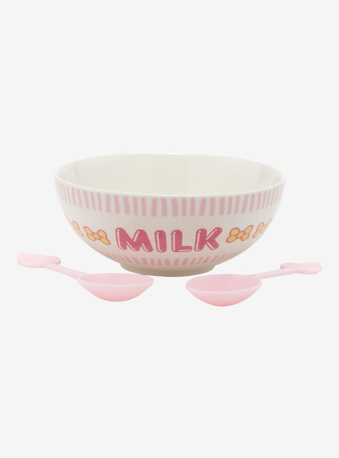 My Melody Cereal Bowl & Cold-Reactive Color-Changing Spoons Set Hot Topic Exclusive, , alternate