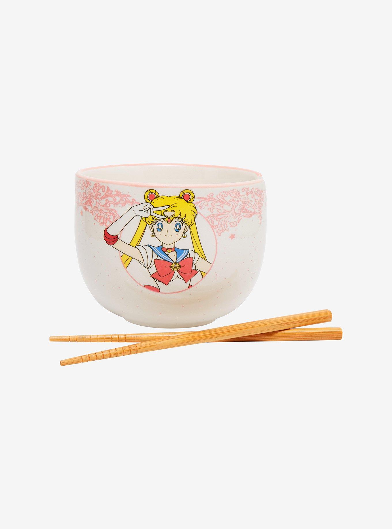 Sailor Moon Salute Ramen Bowl With Chopsticks, , alternate