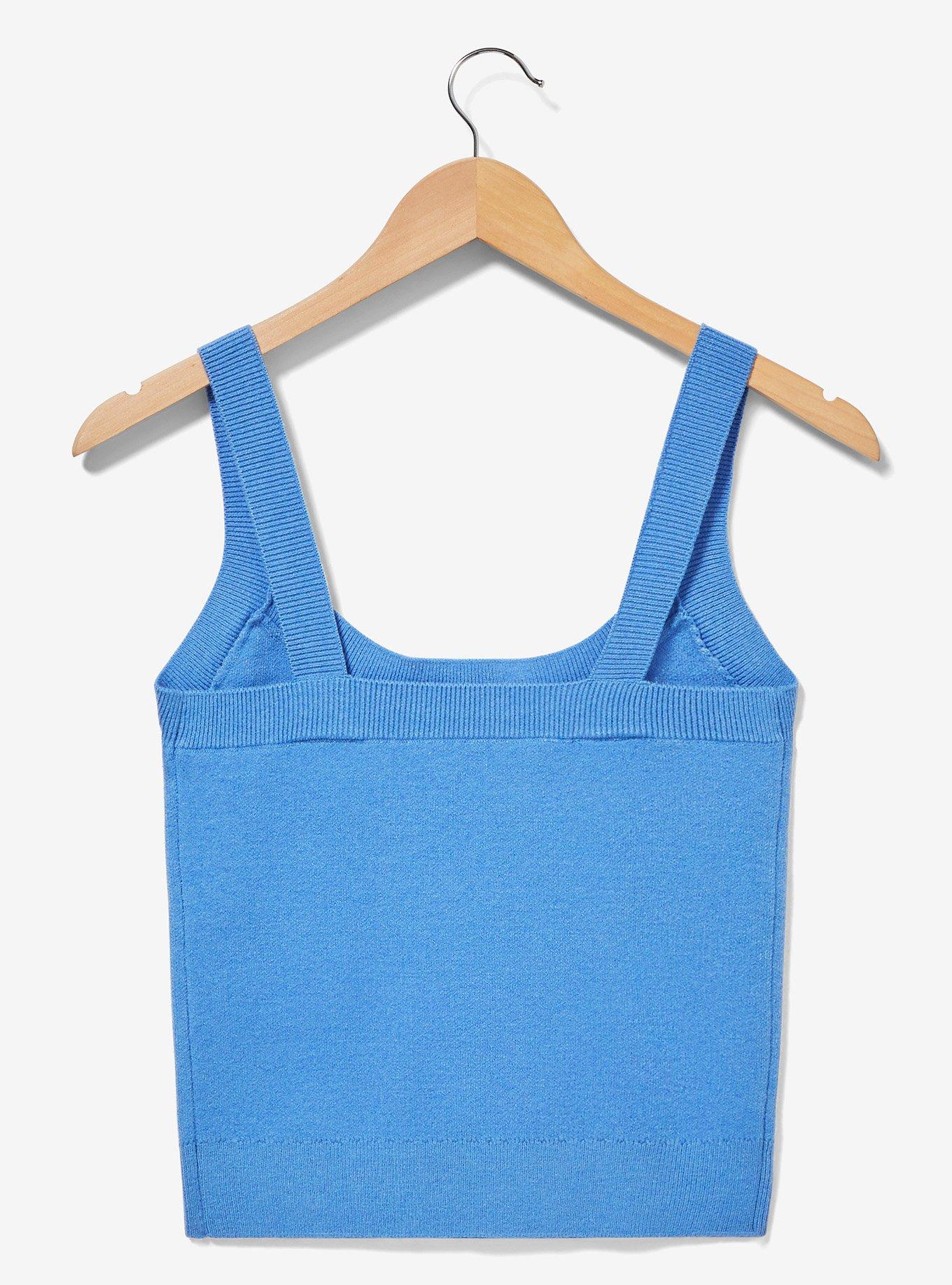 Pretty Guardian Sailor Moon Luna & Artemis Portrait Knit Tank - BoxLunch Exclusive, LIGHT BLUE, alternate