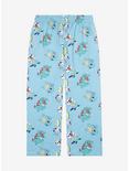 Pokémon Water Type Allover Print Women's Plus Size Sleep Pants - BoxLunch Exclusive, LIGHT BLUE, alternate