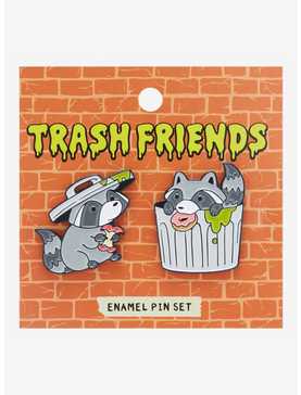 Raccoon Trash Friends Enamel Pin Set, , hi-res