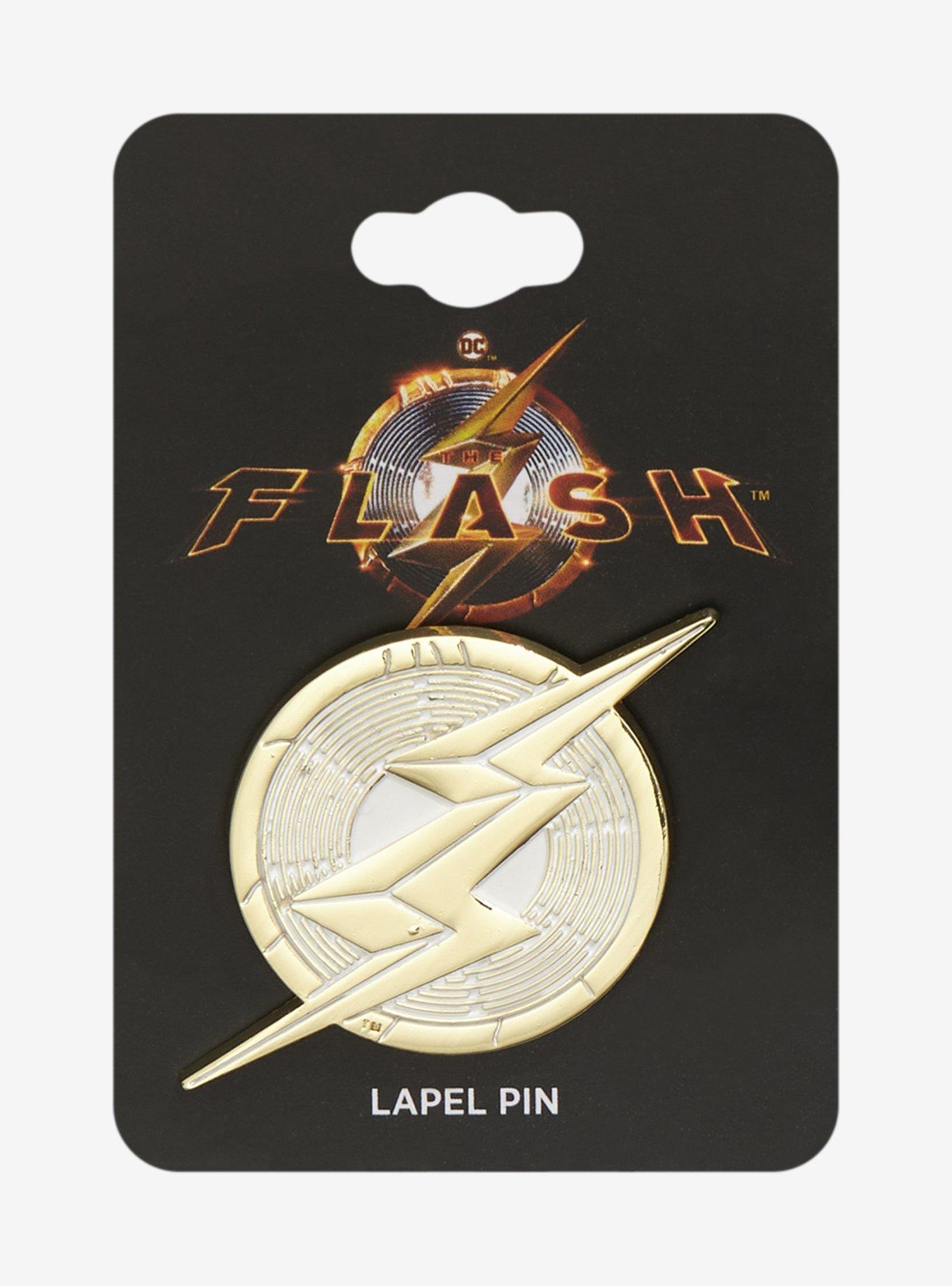 DC Comics The Flash Logo Enamel Pin, , alternate