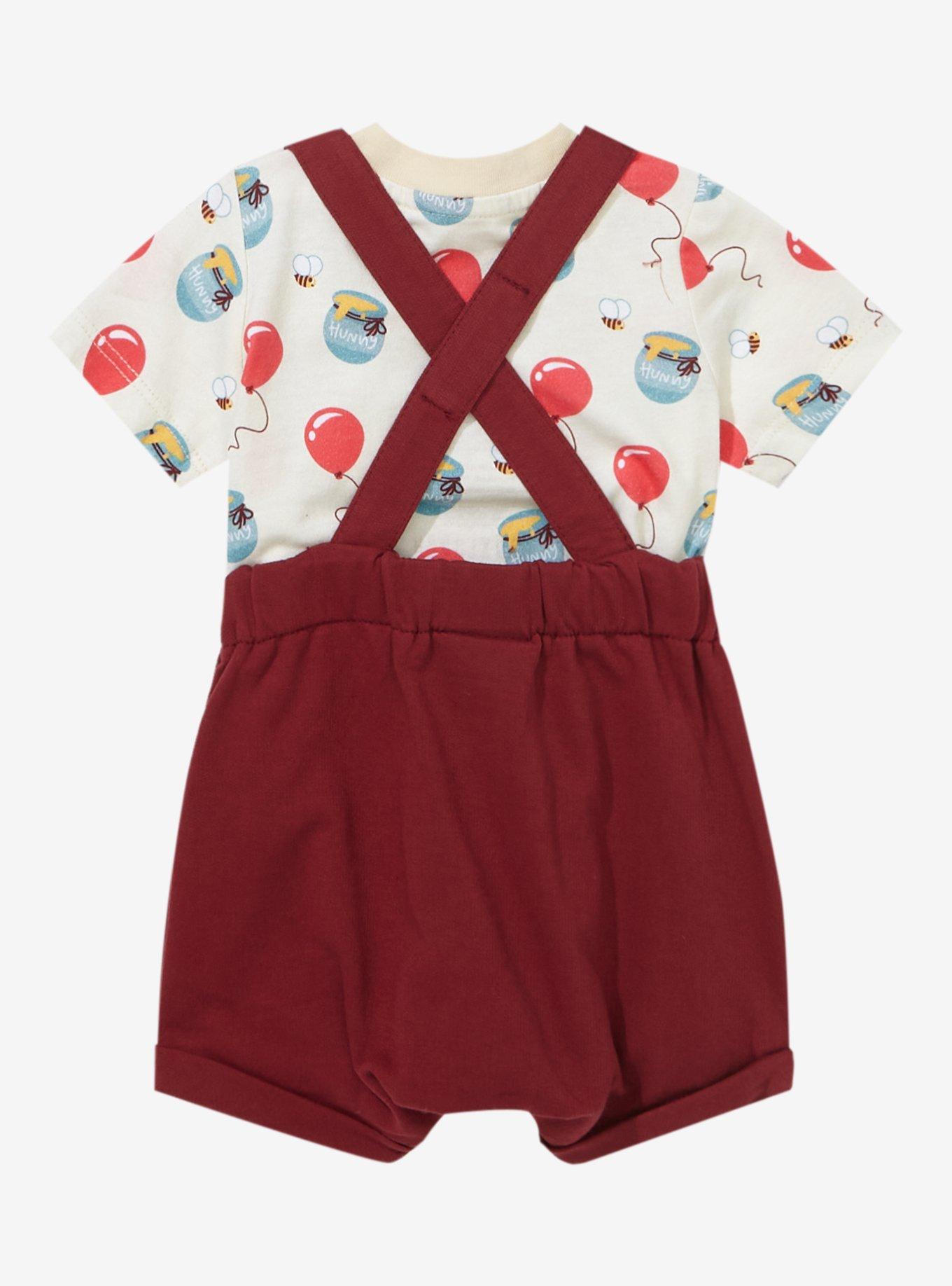 Disney 100 Winnie the Pooh Balloons Infant Overall Set - BoxLunch Exclusive, MULTI, alternate