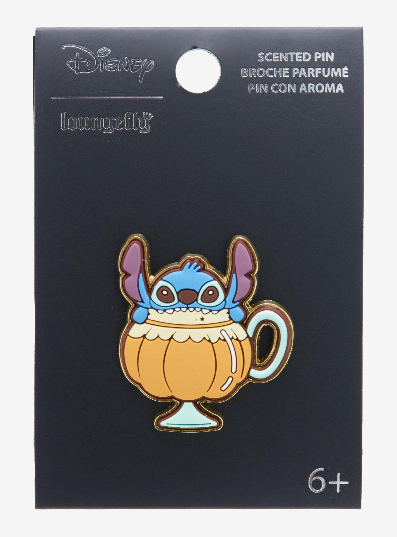 Loungefly Disney Lilo & Stitch Pumpkin Spice Scented Pin - BoxLunch Exclusive, , alternate