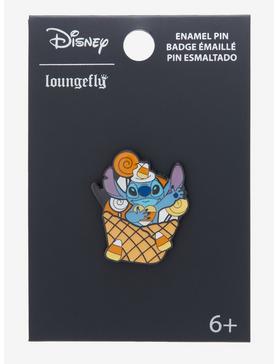 Loungefly Disney Lilo & Stitch Candy Corn Sundae Stitch Enamel Pin - BoxLunch Exclusive, , hi-res