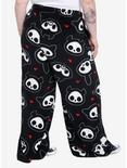 Skelanimals Character Plush Pajama Pants Plus Size, BLACK, alternate